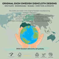 Swedish Dishcloths Ultimate 12 pk Blueberry Multipurpose Compostable Cleaning Eco Dish Cloths