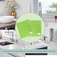 Swedish Dishcloths Ultimate 12 pk Apple Green Multipurpose Compostable Cleaning Eco Dish Cloths
