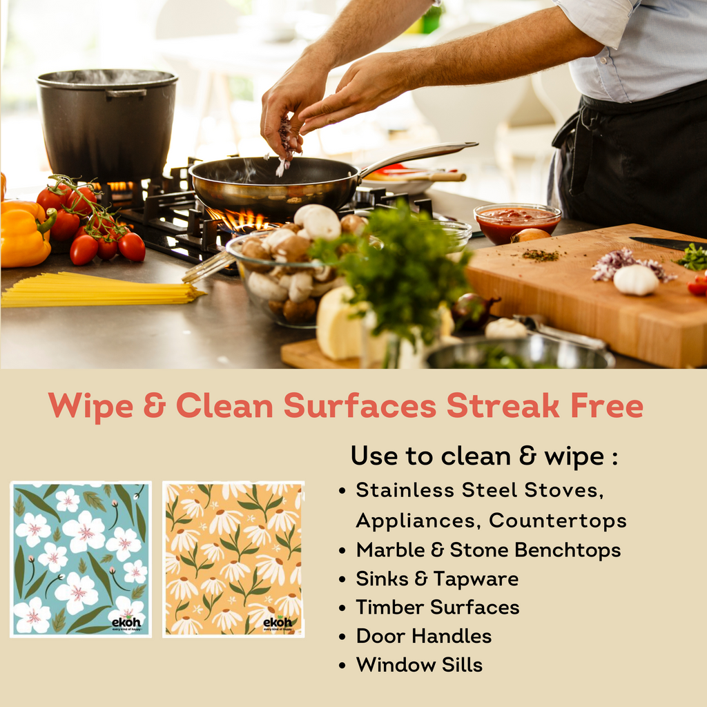 Kitchen Swedish Dishcloths Cleaning Hand Dish Drying Towel