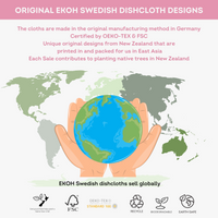 Swedish Dishcloths Ultimate 12 pk Pink Multipurpose Compostable Cleaning Eco Dish Cloths