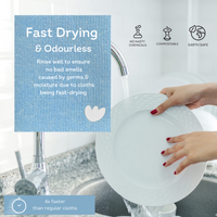 Swedish Dishcloths Ultimate 12 pk Blueberry Multipurpose Compostable Cleaning Eco Dish Cloths