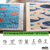3pk Eco Cleaning Cloths Swedish Dishcloths Paper Towel and Plastic Sponge Alternative - Beach House Design