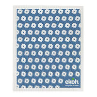 Eco Cleaning Cloths - Swedish Sponge Cloth Original Artist Daisy Blueberry- Compostable Sponge Cloth (1pc)