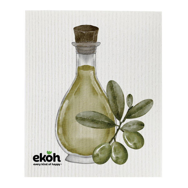 Eco Cleaning Cloths - Swedish Sponge Cloth Olive Oil - Compostable Sponge Cloth (1pc)