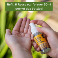 Family Value 3 Pack Mini Hand Sanitizer Spray w/Lemon Myrtle Essential Oil
