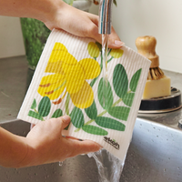 Swedish Dishcloths Ultimate 12 pk Eco Sponge Cloths Botanical Prints - Biodegradable Dish Cloth