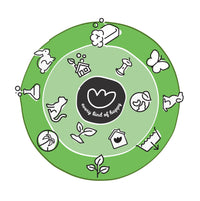 Eco Cleaning Cloths Swedish Sponge Cloth Original Artist Daisy Raspberry (1pc)