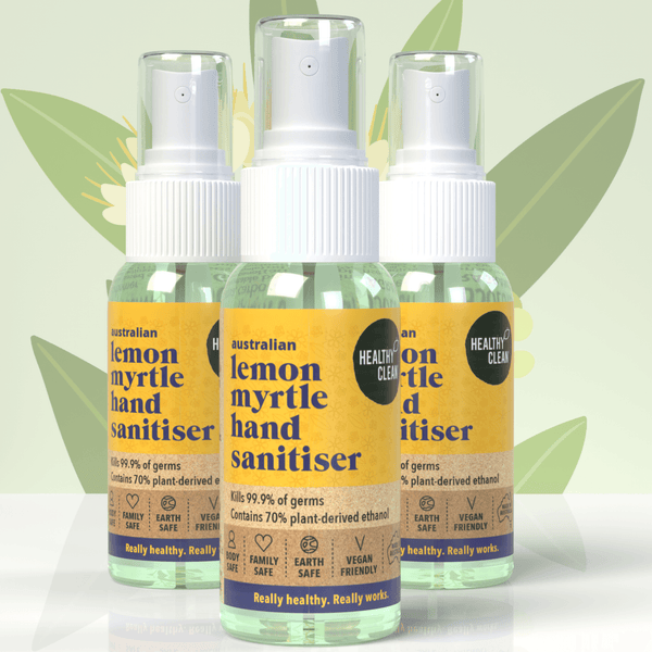 Mini Hand Sanitiser Spray Family Value Bundle Lemon Myrtle Essential Oil 3 Pack - Ekoh-Store
