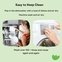 Eco Sponge Cloths Compostable Dishcloths - Swedish Dish Cloths - Veggie Mix Printed Dishwashing Cloths 3 Pack - Ekoh-Store