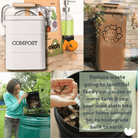 Eco Sponge Cloths Compostable Dishcloths - Swedish Dish Cloths - Veggie Mix Printed Dishwashing Cloths 3 Pack - Ekoh-Store