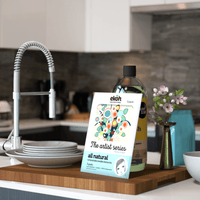 Eco Sponge Dish Cloths Natural Compostable Cleaning Cloths Byron Bay Artist Sunset Prints 3 Pack - Ekoh-Store