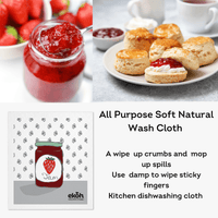 Eco Sponge Dish Cloths Natural Compostable Cleaning Cloths Byron Bay Artist Farmhouse Prints 3 Pack - Ekoh-Store