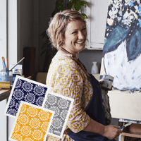 Eco Sponge Dishcloth Natural Compostable Cleaning Cloths Byron Bay Artist Scandi Flora Prints 3 Pack - Ekoh-Store