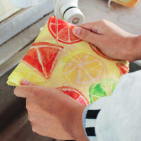 Beeswax Wraps Organic Ecofriendly Reusable Food Wraps - Zesty Lemon Prints 3 Pack - Ekoh-Store