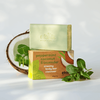Organic Coconut Soap Bar Premium Eco Body Bar Peppermint Lavender Soap 200g - Ekoh-Store