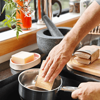 Natural Loofah Sponge Body Scrub & Multipurpose Eco Kitchen Scrubber Sponge 2 Pack - Ekoh-Store