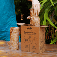 Green Glass Bottles Refill Pump & Spray Retro Bottles 2 Pack 500ml - Ekoh-Store