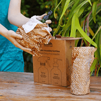 Green Glass Bottles Refill Pump & Spray Retro Bottles 2 Pack 500ml - Ekoh-Store