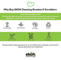 Dish Brushes & Scrubbers Bamboo Kitchen Starter Brush Kit 5 Pack - Ekoh-Store