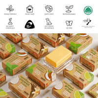 Organic Coconut Soap Bar Premium Eco Body Bar Peppermint Lavender Soap 200g - Ekoh-Store