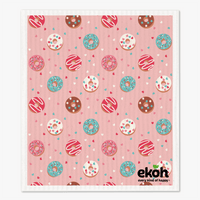 Swedish Dish Cloths Eco Sponge Cleaning Cloths 3 Pack Assorted Sweat Treats Prints - Ekoh-Store
