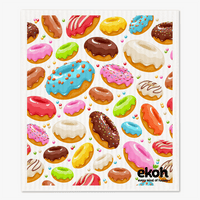 Swedish Dish Cloths Eco Sponge Cleaning Cloths 3 Pack Assorted Sweat Treats Prints - Ekoh-Store