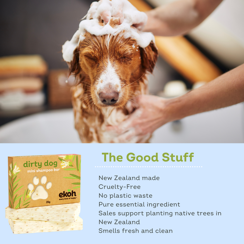 Natural Dog Shampoo Soap Bar for Washing Puppies and Dirty Dogs Mini D