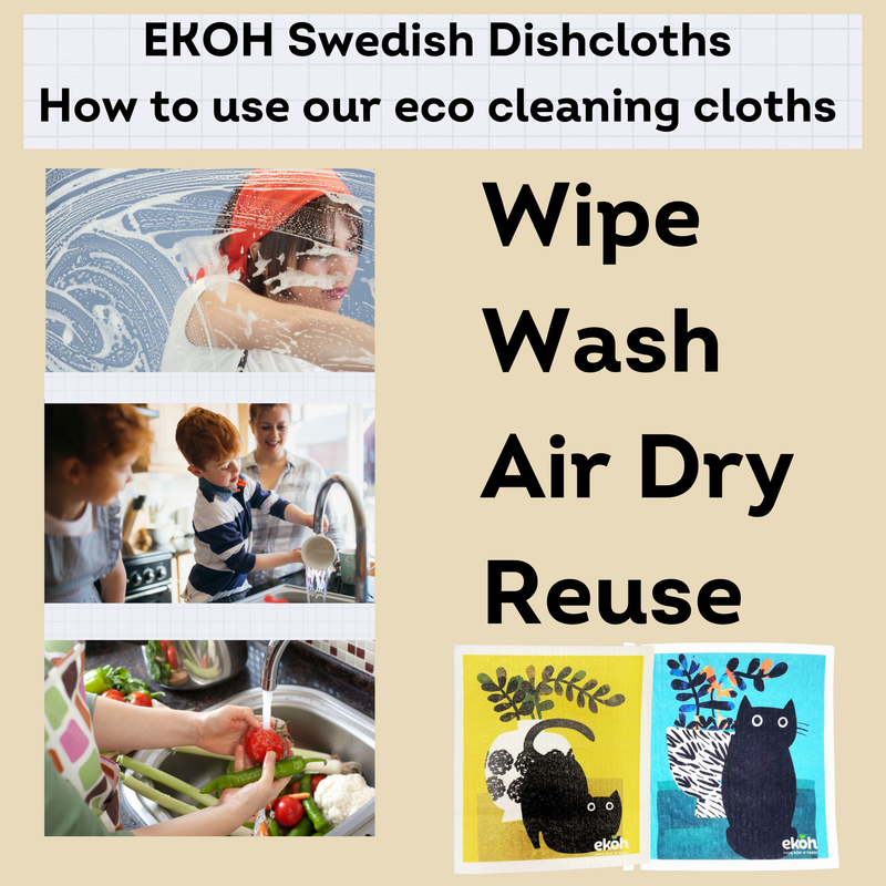 Swedish Dishcloths Ultimate Happy Bundle 16 Original Printed Eco Cloths