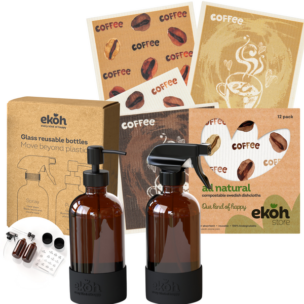 Amber Coffee Eco Christmas Gift Cleaning Bundle for the Kitchen