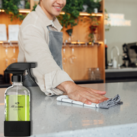 Glass Spray Bottles 500ml Refillable 2 Pack Eco-Friendly EKOH