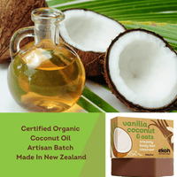 Natural Coconut Soap Bar Organic Hydrating Cleansing Body Wash Bar - Coconut Oats Vanilla Shea - Ekoh-Store