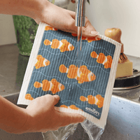 Swedish Dishcloth Clown Fish Print Compostable EKOH Sponge Cloth 1pc. - Ekoh-Store