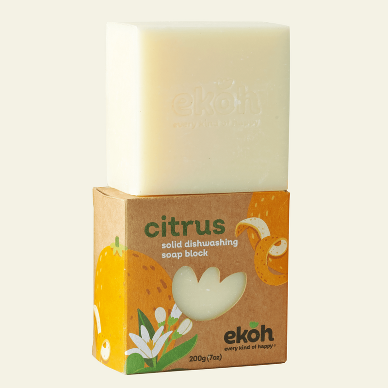 Zero Waste Dishwashing Soap Bar and Laundry Soap Bar (200g / 7.05oz) - Ekoh-Store