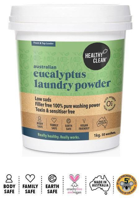 Eco Laundry Powder Australian Fresh Eucalyptus 1k - Ekoh-Store