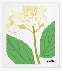 Eco Sponge Cloths Swedish Dishcloth Printed Compostable Cleaning Cloths - 3 Pack Assorted Botanical Prints - Ekoh-Store
