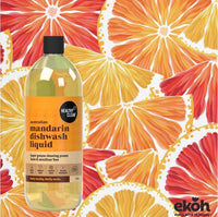 Dishwashing Liquid Australian Mandarin Concentrate Dish Wash 1l/33.8 fl.oz - Ekoh-Store